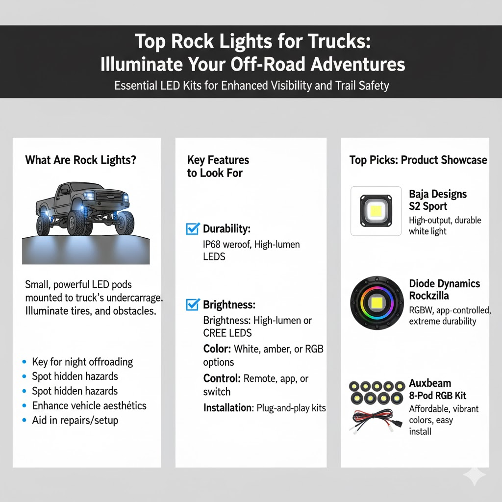 Top Rock Lights for Trucks: Illuminate Your Off-Road Adventures