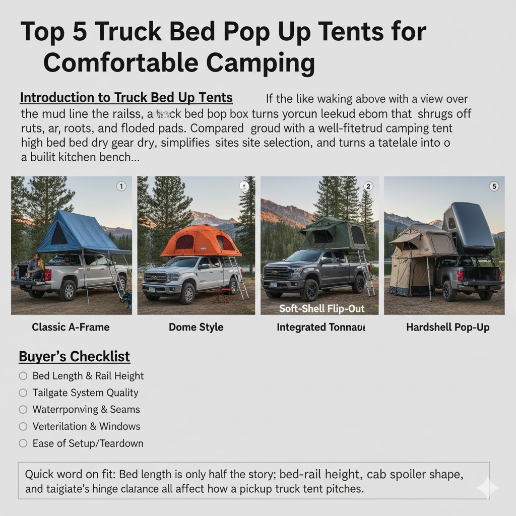 Top 5 Truck Bed Pop Up Tents for Comfortable Camping